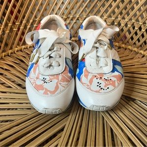 Kate Spade flower sneakers! Preppy blue pink and white